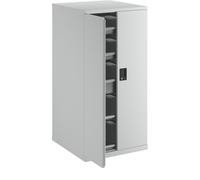 Cajonera con puertas batientes LISTA, altura 1450 mm, 2 baldas, 3 cajones, carga máx. 75 kg