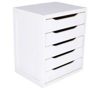 Cajonera de 5 cajones en Color Blanco 39x30x45cm