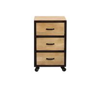 Cajonera de escritorio industrial madera maciza INDUSTRIA