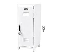 Cajonera de metal para escritorio, 27,5 cm, para ahorrar espacio, organizador de hierro resistente, con cerradura y llave, para escuela, oficina, hogar, escritorio, adolescentes