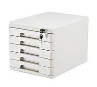 Cajonera De Oficina Con Cerradura Archivador De Sobremesa Organizador Papelero Bandeja Carta Archivador Clasificador Escritorio Revistero Para Accesorios De Oficina En Casa ( Color : /Gray , Size : 5
