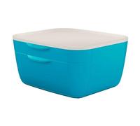 Cajonera de Sobremesa Leitz Cosy con 2 Compartimentos y Bandeja Superior Azul