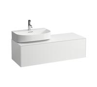 Cajonera del Sonar, 1 cajón, apto para lavabo H816341, H816342, recorte a la izquierda para lavabo, H4054520341701, Color: Nieve (blanco mate)