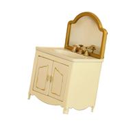 Cajonera en miniatura, armario de metal a escala 1: 12, armario de lavabo de baño, para dormitorio y decoración de escenas, muebles en miniatura, accesorios de coleccionista, accesorios, decoración de