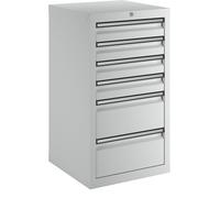 Cajonera H x A x P 900 x 500 x 500 mm, 4 cajones de 100 mm de altura, 2 cajones de 200 mm