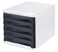Cajonera helit, color de la carcasa blanco, UE 4 unid.