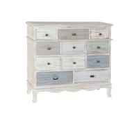 Cajonera Home ESPRIT Azul Blanco Gris Claro Cottage 94 x 35 x 87 cm - Marca: Home ESPRIT - EAN: 8424002177638
