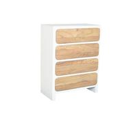 Cajonera Home ESPRIT Blanco Natural Mediterráneo 80 x 42 x 106 cm