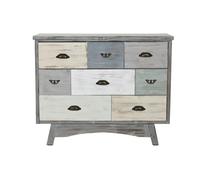 Cajonera Home ESPRIT Gris Multicolor Cottage 100 x 40 x 80 cm