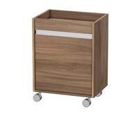 Cajonera móvil Duravit Ketho, 500x670x360 mm, 1 puerta, abatible a la izquierda, KT2530L7979, Color: Nogal natural decorado