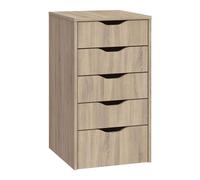 Cajonera oficina eko 5 cajones color roble cambrian 71x40x43 cm 71 cm