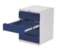 Cajonera para debajo la mesa de trabajo workline bedrunka hirth, 4 cajones
