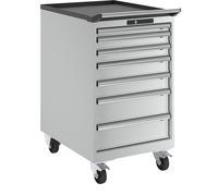 Cajonera, rodante LISTA, A x P x H 564 x 725 x 990 mm, 7 cajones