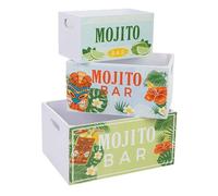 Cajones de madera impresos set 3 pzas 36x26x18h-31x21x16h-26x16x14h cm