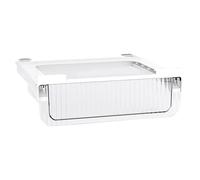 Cajones organizadores de, contenedores de almacenamiento para refrigerador, apilables, 30 x 25 x 15 cm, con compartimentos deslizables, contenedor transparente con separadores extraíbles