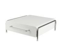 Cajones para cápsulas compatibles con Tassimo, portadosis Tassimo, cajón de almacenamiento, soporte de máquina 2 en 1 para la máquina de Tassimo-30,5 x 31,5 x 10 cm (36 piezas) blanco