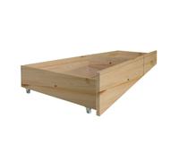 Cajones set de 2 cama madera pino 24,8x94x62cm 25 cm