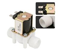 CAKADIXIY 1/2 litro; 3/4 quot; Válvula Solenoide de Rosca Macho AC 220V DC 12V 24V Interruptor Controlador válvula Control Agua Normalmente Cerrado Abierto 1 Uds(12V-Normally Closed,0.5 Inch)