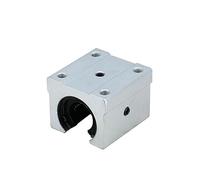 CAKADIXIY Rodamiento de Ranura Profunda con microesferas y Sello bimetálico, 4 Piezas, SBR12UU, SBR16UU, SBR20UU, cojinetes de Bloque de Carro, riel de Soporte Lineal CNC(4 pcs SBR12UU)