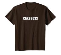 Cake Boss Camiseta, Niños, Marrón, 10 años