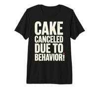 Cake Canceled Funny Birthday Humor Camiseta Premium