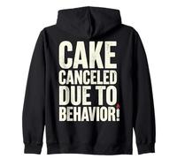 Cake Canceled Funny Birthday Humor Sudadera con Capucha