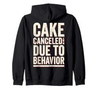 Cake Canceled Funny Birthday Humor Sudadera con Capucha