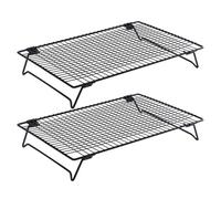 Cake Cooling Rack, Baking Cooling Rack, 2 Pieces Rack, Stackable Cooling Rack, Rectangle Cooling Rack, Cookie Cooling Rack, Grilling Cooling Rack, Roasting Cooling Rack, Cooling Rack Set, Stackable Ba