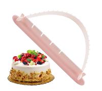 Cake Curve Measuring Ruler - Baking Tool for Fondant Pastry Decoration | Clear Acrylic with Adjustable Arc, Easy Grip Design for Cake Cutting, Layer Shaping, and Artistic Icing Work