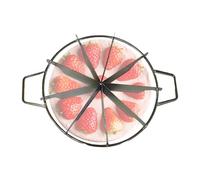 Cake Cutter - Portion Divider Slicer, Even Slice Marker, Food Grade Stainless Steel, Ergonomic Handle Grip, Commercial Baking Tools, Silver Cake Tool for Restaurant, Wedding, Birthday, Party Servings