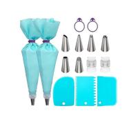 Cake Decorating Supplies for Baking with Reusable Pastry Bags and Tips, Silicone Rings, Cake Decorating Tools