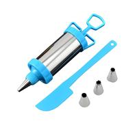Cake Decorating Syringe - Cupcake Frosting and Filling Injector | Food-Grade Reusable Dessert Cream Decorating Tool, Stainless Steel Cake Decoratings Kit for Baking, Pastry, Desserts