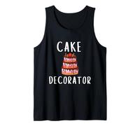 Cake Decorator Uniform Wedding Bakers Pastry Chef Bakery Camiseta sin Mangas