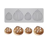 Cake Lace Mold, Silicone Lace Fondant Molds, Sugar Craft Impression Mold Edible Cake Molecular Cuisine Decorating,4 Holes Onion