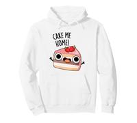 Cake Me Home Juego de Palabras con Comida Divertida Sudadera con Capucha