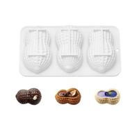Cake Mold 3 Cavity Nut Shape - Non-Stick Cake Decoration Mould Baking Pan