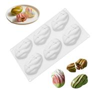 Cake Mold - 3D Nut Shape Dessert Tray | 6 Cavity Chocolate Molds Curve Of Real Nuts, Giving Your Baked Goods A Strikingly Realistic Look. Perfect For Crafting Decorative Cookies, Candies, And Cake Top