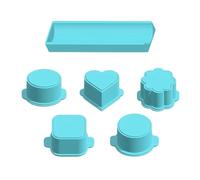 Cake Pop Mold Set - Food Grade Silicone Baking Tray | Heart & Oval Shape Cake Pop Molds with Sticks for Home Kitchen Wedding Party Birthday Celebration, Beginner Friendly Decorating Tool