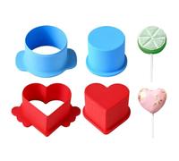 Cake Pop Popper - Molde de cocción cortador accesorio | Kit de prensa de formas lisas Accesorios de cocina para postres en palos