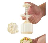 Cake Pop Press - Pastel de luna con forma de conejo de hadas, molde de pastel de luna con forma de animal de hadas, almohadilla para galletas | Molde de pastel de frijoles mungo prensado a mano con