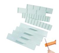 Cake Scale Ruler, Dough Cutting Guide Set, 8 Piece Clear Measurement Strip with Precise Thickness Control Design, Food Safe Baking Tool, Transparent Practical Style Finish, Kitchen Use for Cookie