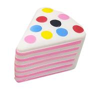 Cake Shape Squeeze Toy, Soft Slow-Rebound Sensory Ball, Funny Pastry Stress Relief Toy for Kids and Adults, Relaxation Tool Handy Squeeze Toys, for Classroom School Study Home Train Travel