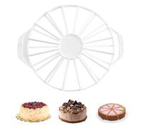 Cake Slicer | PP Round Cake Portion Cutter | Serving Utensils for Family Fondant Friends Wedding Picnic Restaurant Decor Flan Birthday Home Party