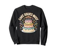Cake Solves Most Pastelería De Postre Panadero Sudadera