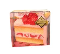 Cake Squeeze Toy, Strawberry Cake Stress Fidget, Soft Food Antistress Toy for Kids, Adults, Students, Office Workers, Home, Travel, Long Trips, Party Favors, Stocking Stuffers, Sensory Fun Relaxat