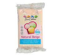 FunCakes Fondant para Cubrir Tartas, Cupcakes, Galletas o Modelar color Beige Piel: Sabor Vainilla, Flexible, Sin Gluten, Halal, Kosher D, Apto Véganos, 250g, FC97875