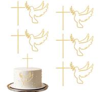 Cake Topper Bautizo Decoración para tarta Bautizo 10 unidades Decoración para tartas Comunión