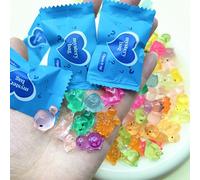 CAKEEYUM 100 Mini Animales de Resina Que Brillan en la Oscuridad, pequeños Animales de Resina para Jardines de Hadas, Manualidades y exhibiciones en Miniatura, Paquete Variado, Mini, Animal pequeño