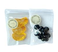 CAKEEYUM 2 Bolas antiestrés - Lindos Juguetes para apretar Frutas para Juego sensorial y Alivio del estrés, Juguetes inquietos de arándanos y Naranjas para Escritorio Alivio de la ansiedad