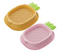 CAKEEYUM 2 Piezas de Hierba para Gatos de Interior, Caja de Cultivo de Semillas de Hierba hidropónica para Gatos, Caja de Cultivo de Semillas de gatera autoplantantes en para gatera, semil